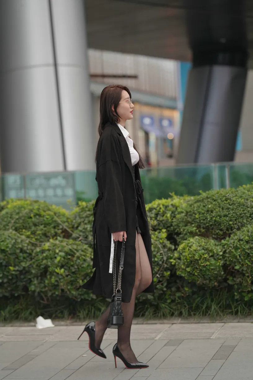 [Mzsock] NO.160 Long legs in black stockings street photography#[105P]-77